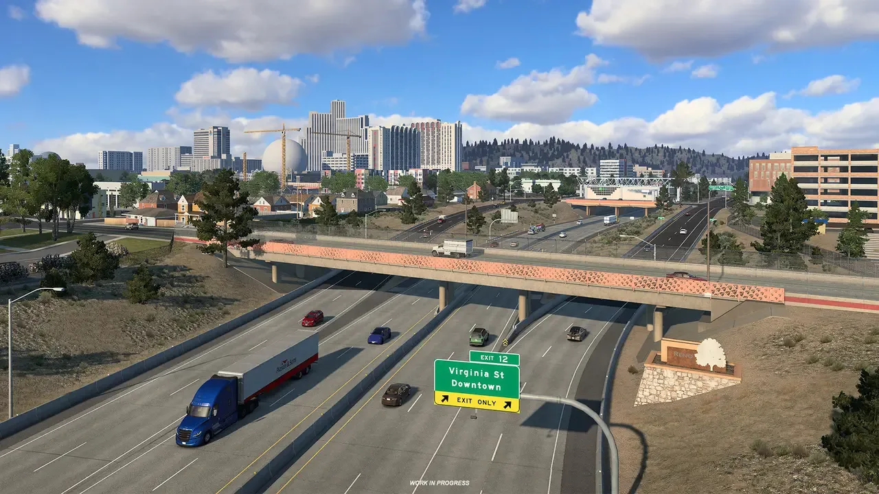 American Truck Simulator o'yinida Nevada shtati qayta qurilmoqda — 2-rasm
